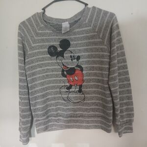 Disney Gray and Red Mickey Mouse Kids Sweater (0306)